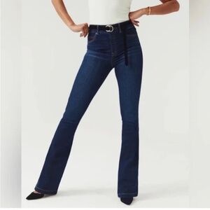 Spanx EveryWear Flare Midnight Shade High Rise Long Jeans